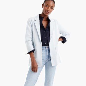 J.CREW Sophie Open Front Sweater Blazer Blogger Cardigan Merino Wool Sky Blue S